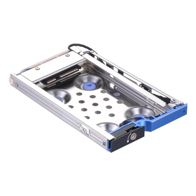 Blue Uneatop ST8214 2.5in один SATA Anti-доказательство вибрации жесткие диски caddy лоток Кронштейн Внутренний HDD mobile rack - Цвет: Blue