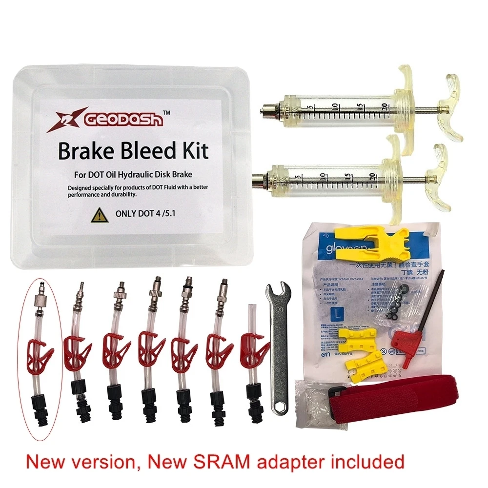 GEODASH Высокое качество для AVID SRAM DOT масло дисковый тормоз Bleed Kit инструмент для формулы Sram DODE JUICY HOPE BNGAL HAYES J3 J5 J7 440