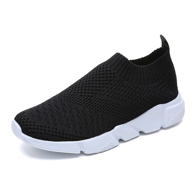 Женская обувь; Новинка года; кроссовки Flyknit; женские дышащие слипоны на плоской подошве; белые кроссовки с мягкой подошвой; повседневная женская обувь на плоской подошве; красовки