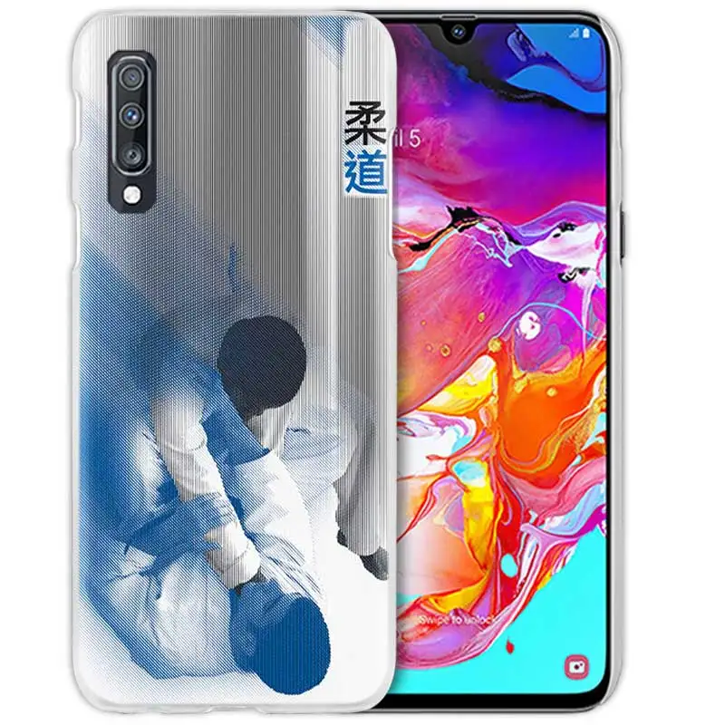 10 Дзюдо тхэквондо чехол для samsung Galaxy A50 A70 A20e A40 A30 A20 A10 A8 A6 плюс A9 A7 чистой твёрдой ПВХ-Капа чехол для телефона чехол - Цвет: 10