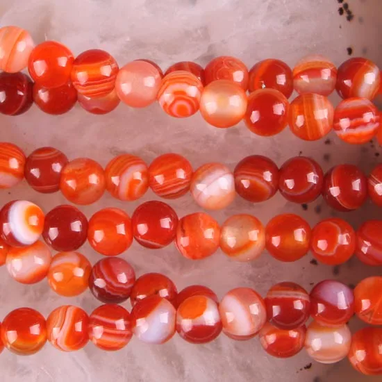 Бесплатная доставка модные ювелирные изделия Круглые красные 6 мм вены серnelian