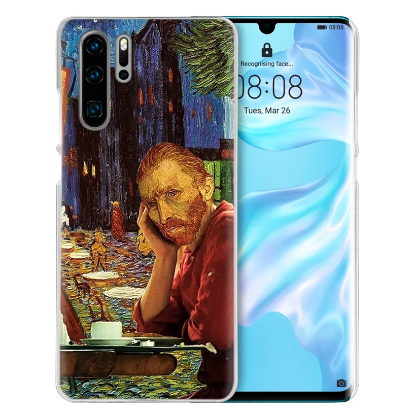 Чехол Van Gogh Sky для huawei P20 P Smart Z Plus P30 P10 P9 P8 mate 10 20 lite Pro, Роскошный Жесткий чехол для телефона из поликарбоната