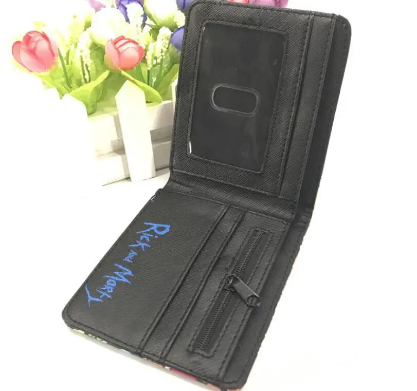 Рик и кошелек Морти Двойные на молнии для монет искусственная кожа W436 | Багаж