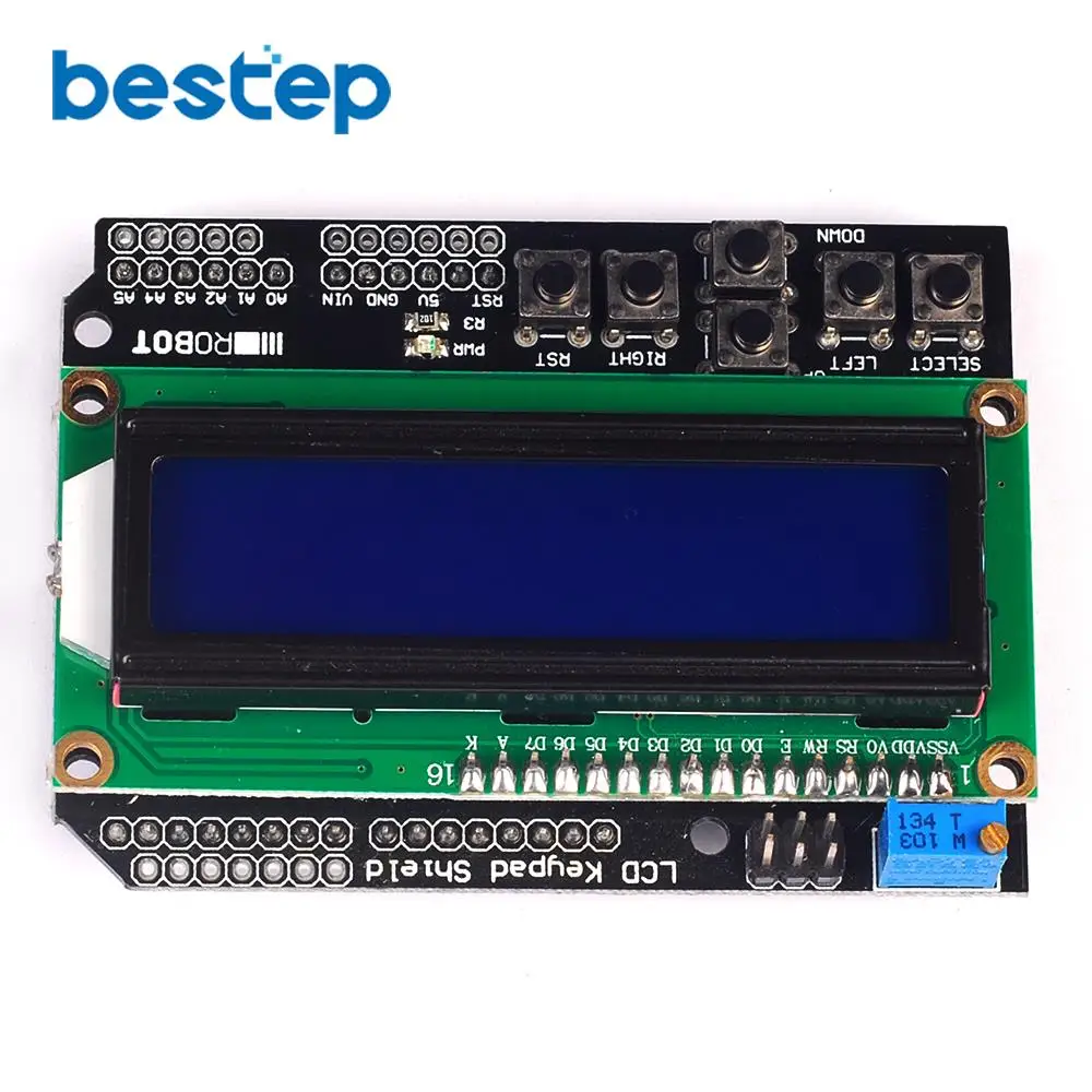 ЖК-клавиатура Щит lcd 1602 lcd 1602 Модуль дисплей для ATMEGA328 ATMEGA2560 Raspberry pi UNO синий желто-зеленый экран