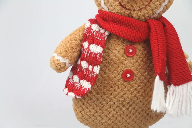Пряничный человек плюшевый рождественский подарок мягкая кукла украшение