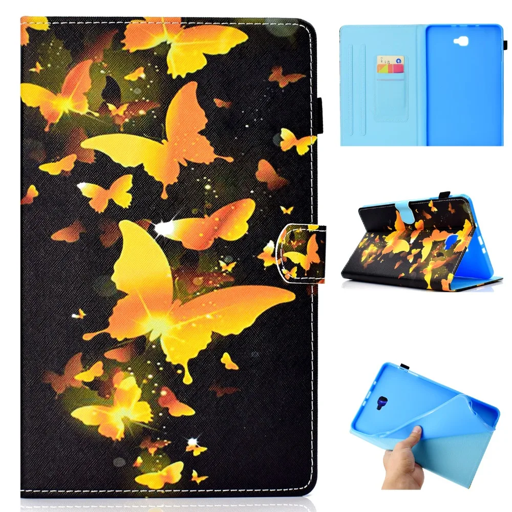 Модный чехол для Samsung Galaxy Tab A A6 10 1 дюйма T580 T585 T585N 2016 умный откидной кожаный