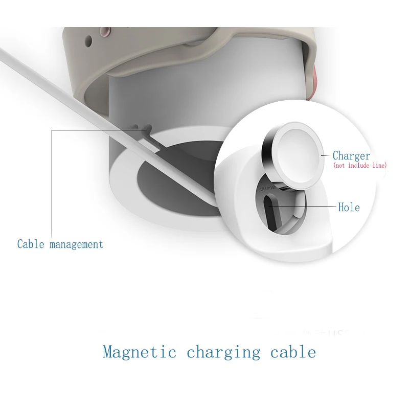 Магнитное Беспроводное зарядное устройство Подставка для Apple-Watch зарядный