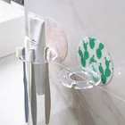 1 шт. держатель для зубных щеток для ванной, стойка для хранения зубной пасты на мощном всасывании, органайзер для ванны, аксессуары