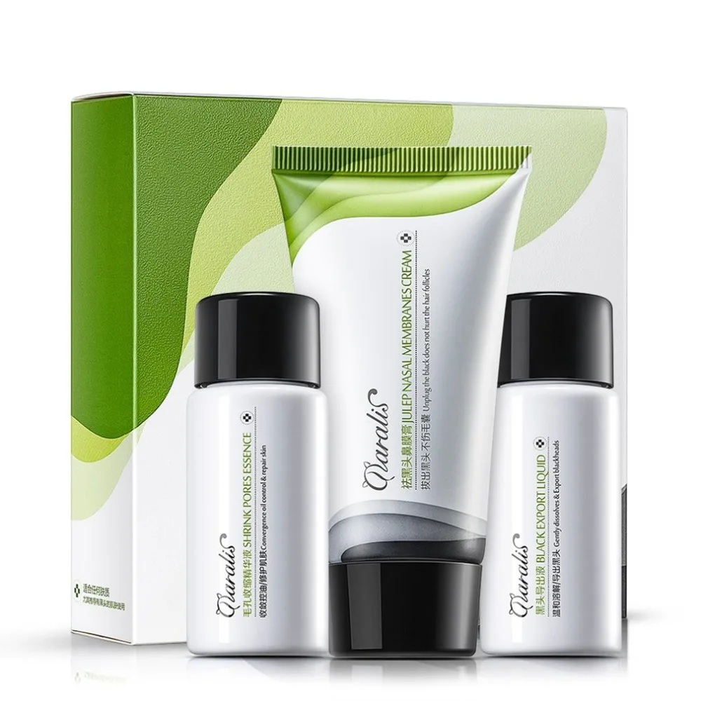 Набор для удаления черных точек 3 шт./лот маска носа крем акне черные грязевые