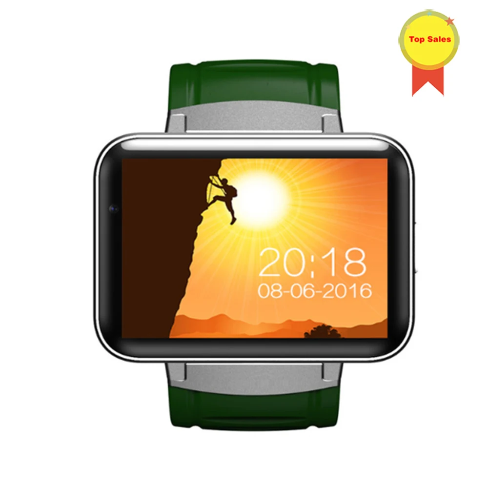 Bluetooth Смарт-часы 2 дюйма Android OS 3G Smartwatch телефон MTK6572A двухъядерный 1 ГГц 512 МБ RAM 4G ROM