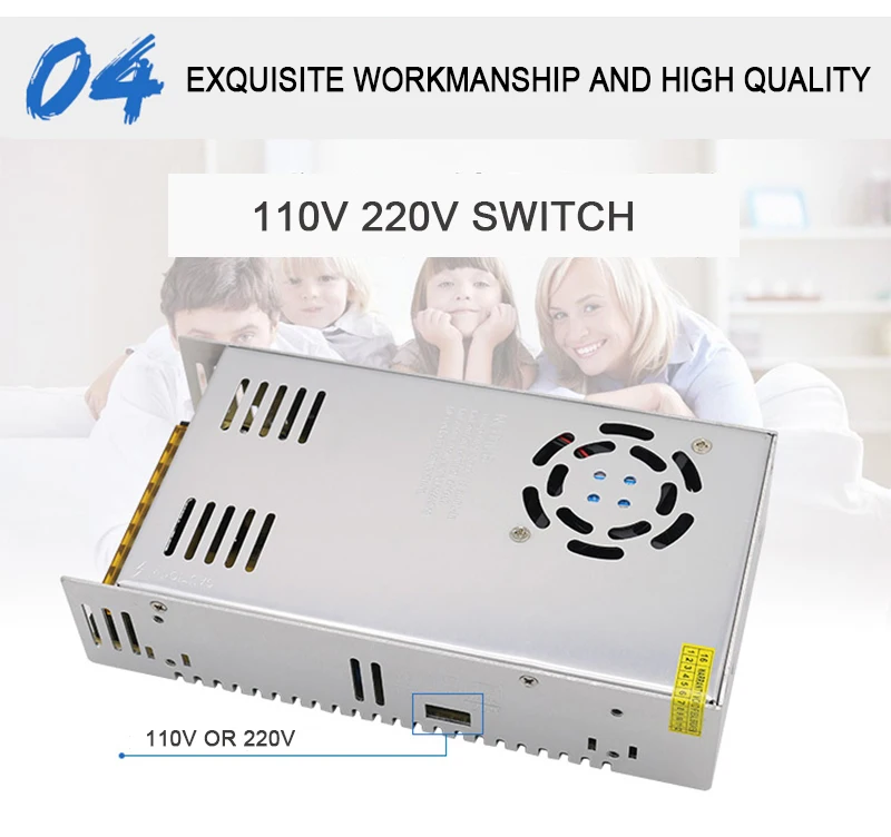 JC Мощность AC110V 220 V DC/DC 24 V 15A 360 W Напряжение трансформаторный блок Питание для светодиодный полосы светодиодный управления Светодиодный выключатель светодиодный дисплей