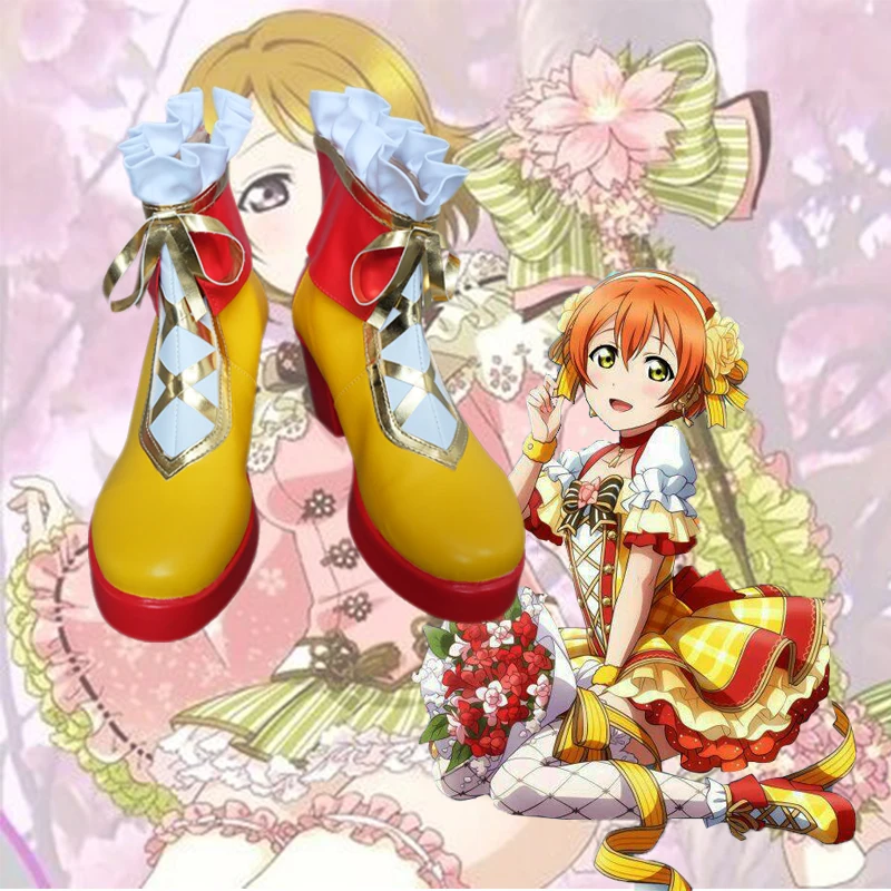 Обувь для костюмированной вечеринки в стиле аниме Love Live букет цветов Arousal rin hoshizora