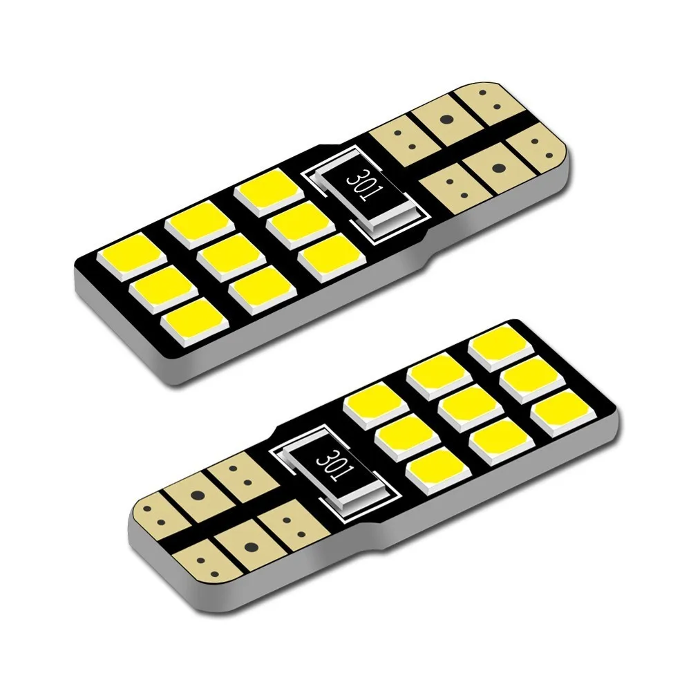 Светодиодный светильник T10 W5W 9 SMD 194 168 2835 2 шт. лампа для номерного знака