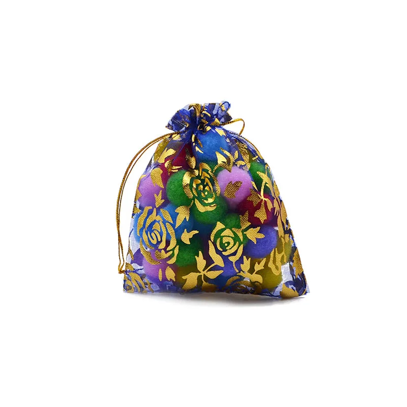 20 шт 7x9 9x12 11x16 13x18 15x20 см органза сумки нарисованные украшения Упаковочные пакеты для Свадебная вечеринка Подарочная коробка для украшения Чехлы 8