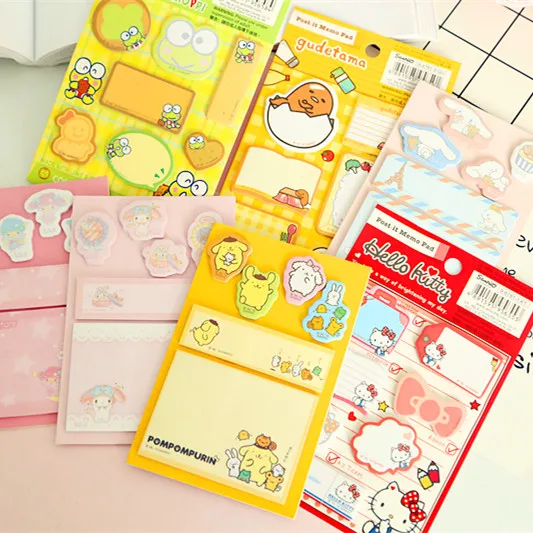 Творческий каваи канцелярские Блокнот закладки творческий милый заметки