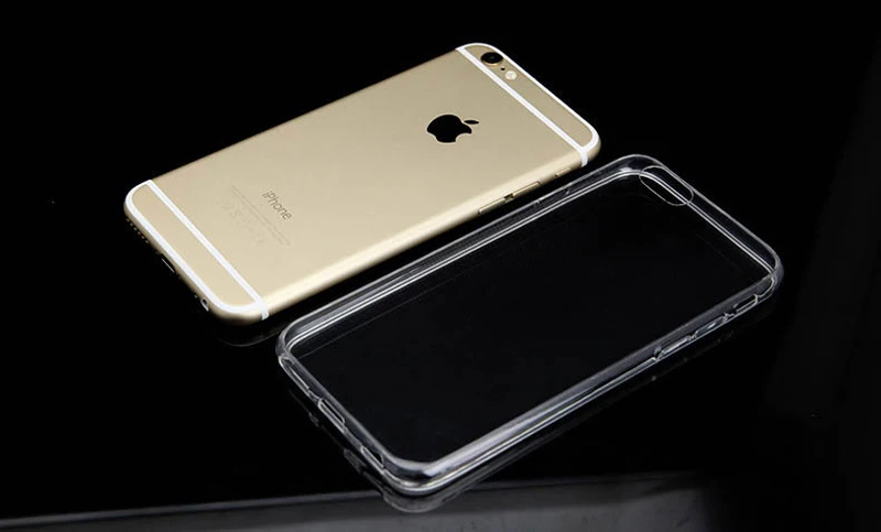 Чехол для телефона для iphone X XS Max XR Роскошный прозрачный силиконовый прозрачный мягкий чехол-накладка чехол для iphone 5 5S SE 6 6s 7 8 Plus TPU чехол s - Цвет: Прозрачный