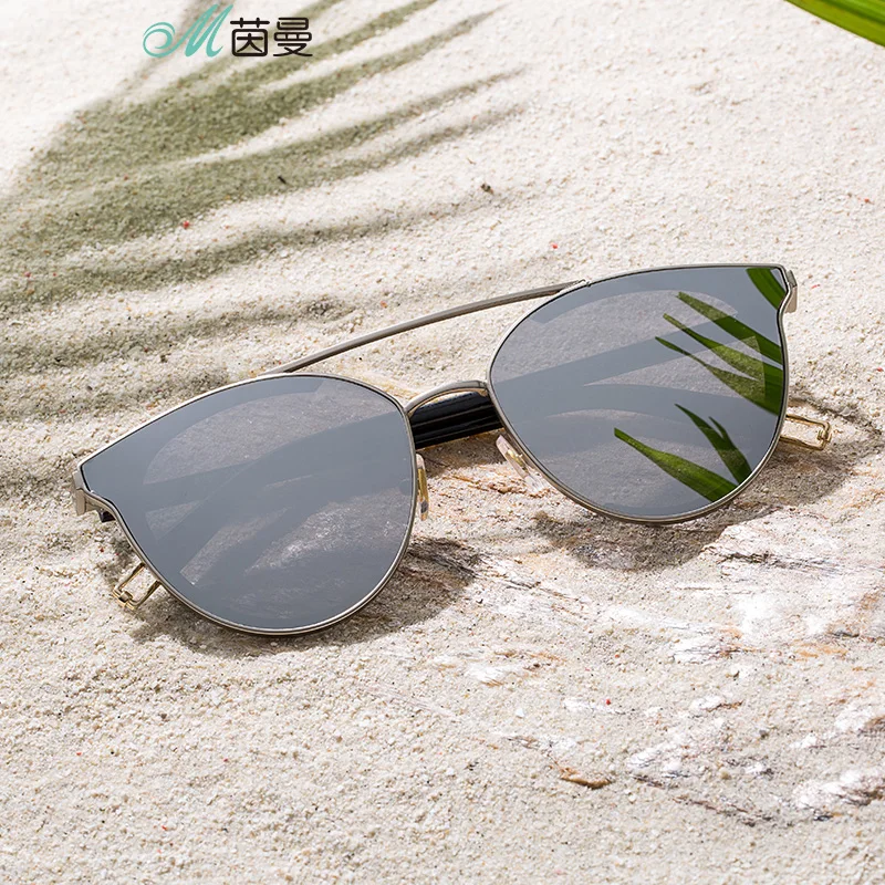 

INMAN 2019 New Arrival Metal Frame Polarized Women Cool Sun glasses All Matched Transparent Lens Sunglasses