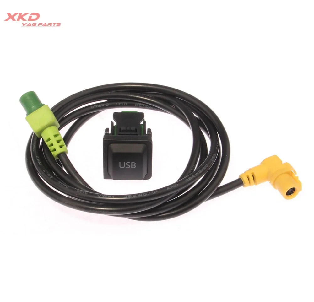 USB разъем и кабель для V W SCIROCCO Jet ta Rabbit Golf G TI MK5 MK6 RCD510|Переключатели рычаги авто| |