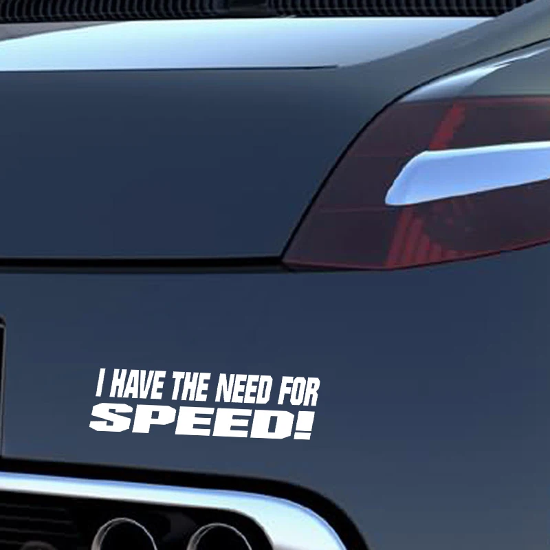 Светоотражающая наклейка QYPF 15 см х 4 1 Виниловая для мотоцикла I Have Need To Speed C15-1553 |