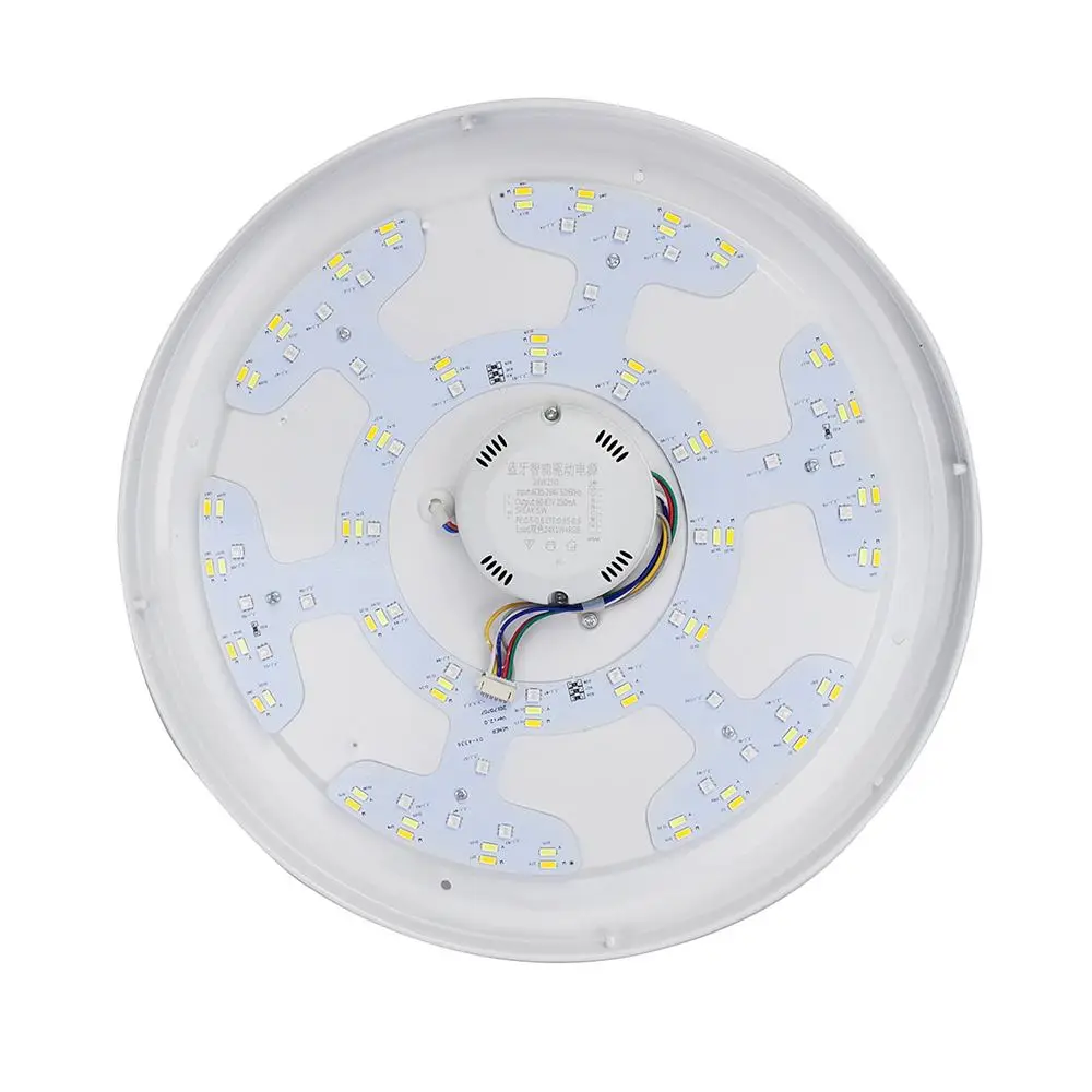48 Вт 108LED потолочный светильник с регулируемой яркостью музыкальный синий зуб динамик вниз лампа приложение дистанционного управления и Голосовое управление многоцветный AC110-260V