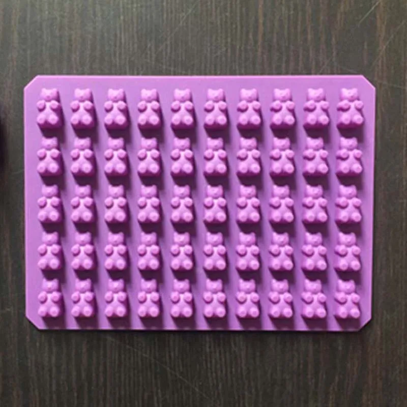 ДЕНЬ ВЕСЕЛО 2016 Мода Кухня Инструменты Торта Прессформы 50 Полость силиконовые Gummy