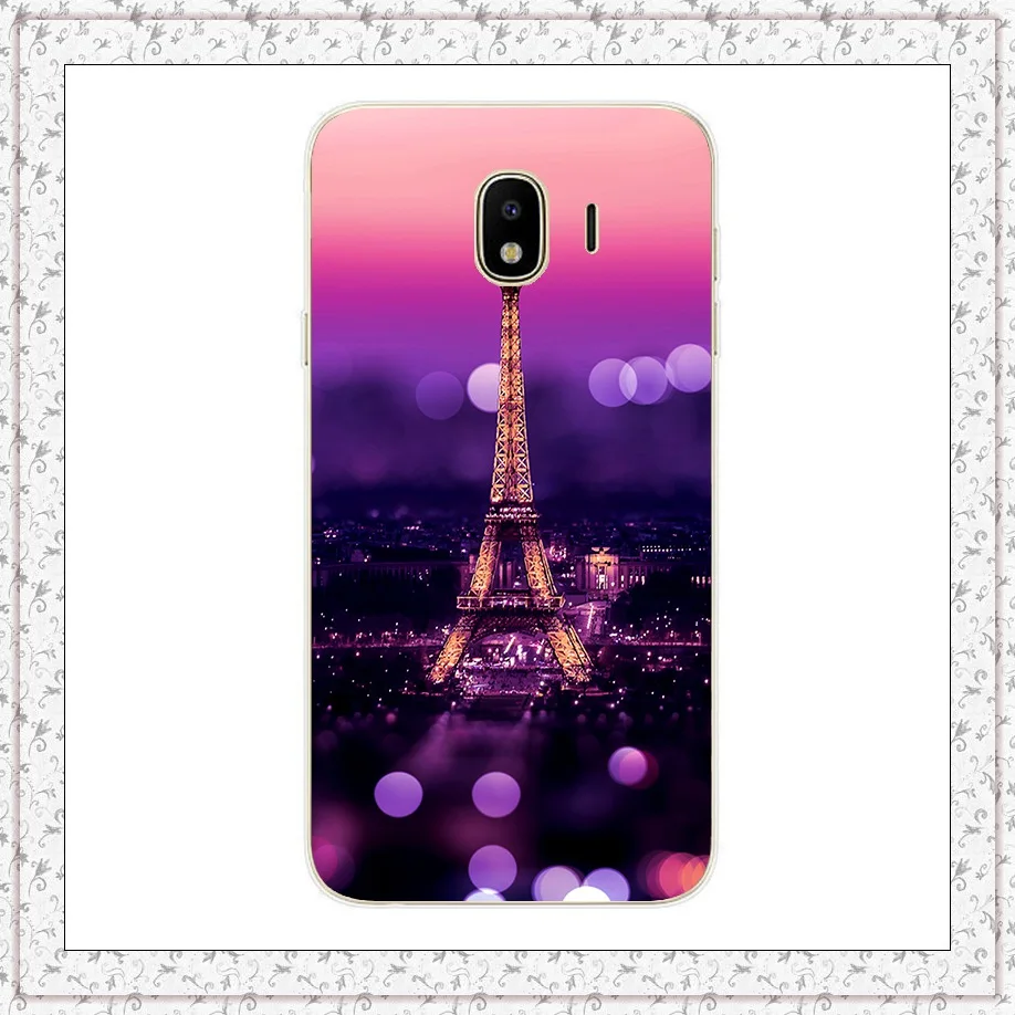 the eiffel tower Для samsung Galaxy J4 Чехол Мягкий силиконовый чехол для телефона чехол s для Coque samsung J 4 Plus j 400 415 F Чехлы бамперы Capa - Цвет: the eiffel tower