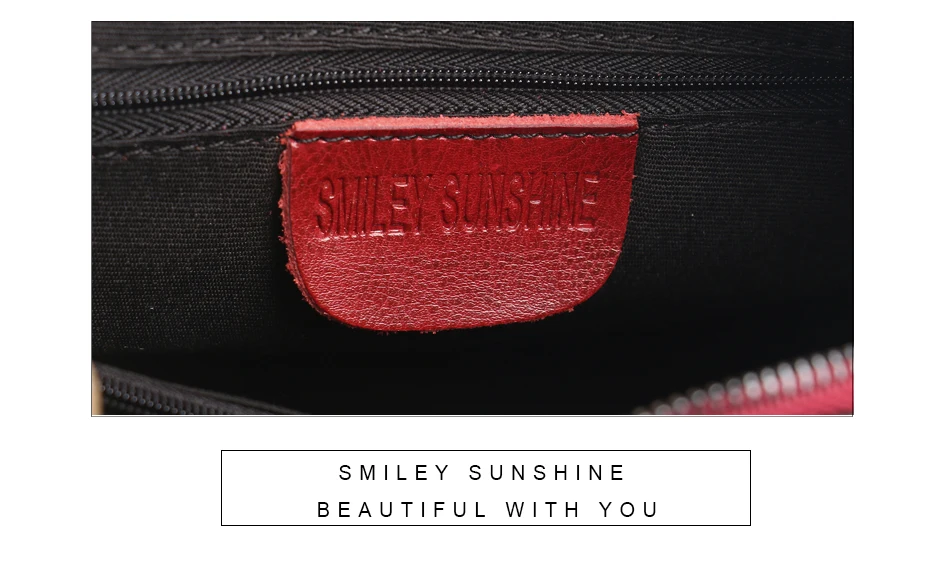 SMILEY SUNSHINE, женский рюкзак из натуральной кожи, школьный рюкзак для девочек, Подростковый винтажный рюкзак, школьный рюкзак
