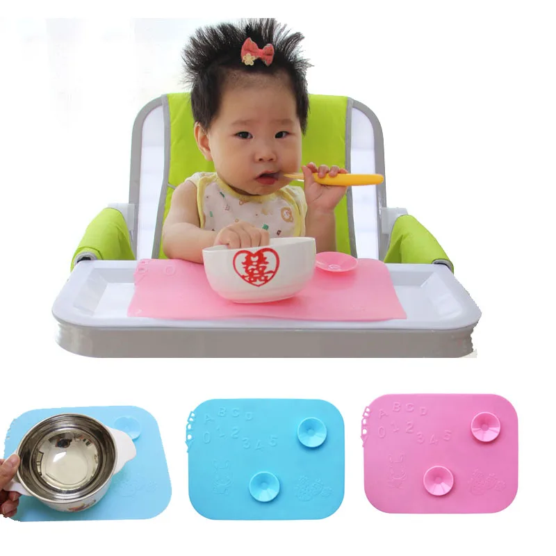 012345 детская миска для еды коврик с двумя волшебными присосками Детская тарелка