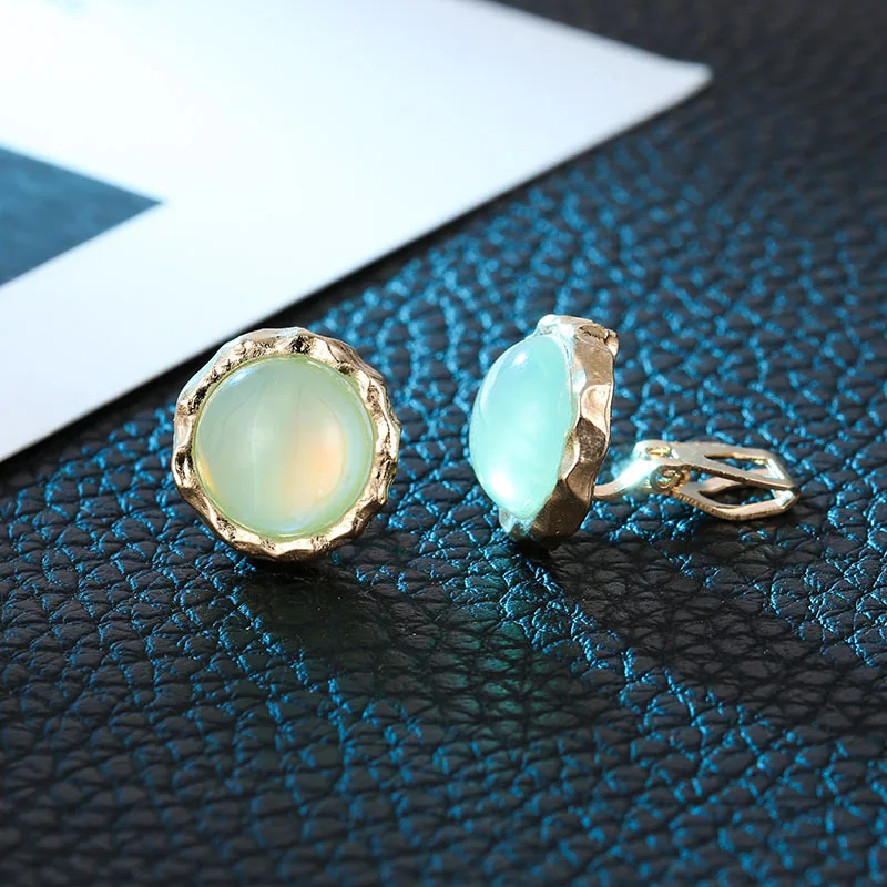 AOMU, 12 пар носочков Vintage Opal камень со стразами и жемчугом, эмаль, смола геометрический металлического сердечка серьги-гвоздики Комплект сережек для женщин и девочек вечерние ювелирные изделия
