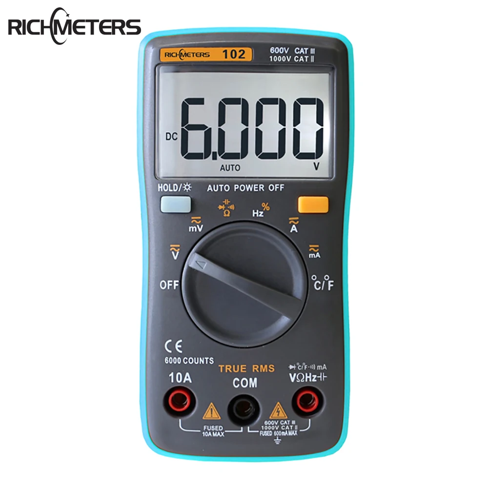 RM101 цифровой мультиметр Портативный измеритель напряжения|Мультиметры| |