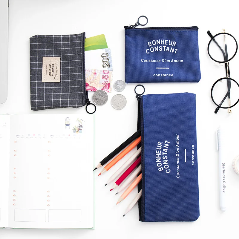 3 шт. многофункциональный кошелек на молнии маленькая косметичка портативная