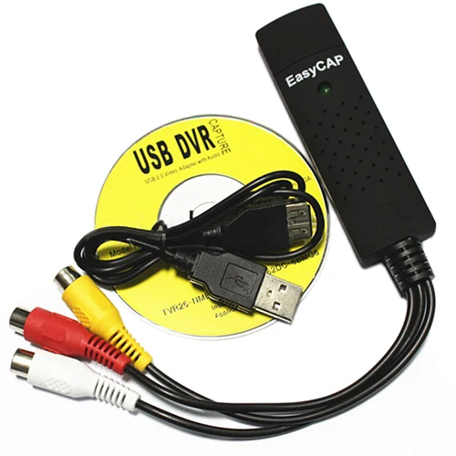 EasyCAP USB адаптер для видеосъемки ТВ DVD VHS Captura de v deo карта Аудио AV компьютера/CCTV