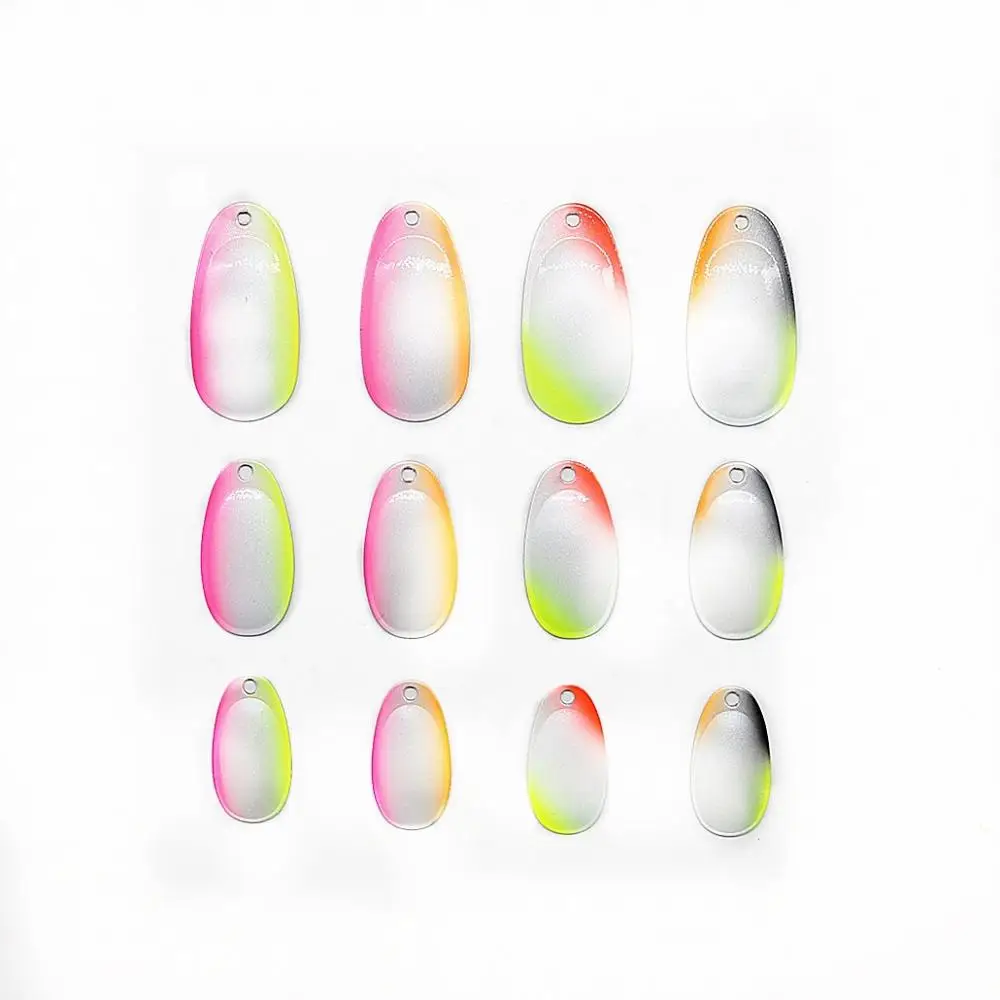 100pcs/bag Рыболовные снасти Spinner приманка Multi Размеры Медь Материал Рыбалка