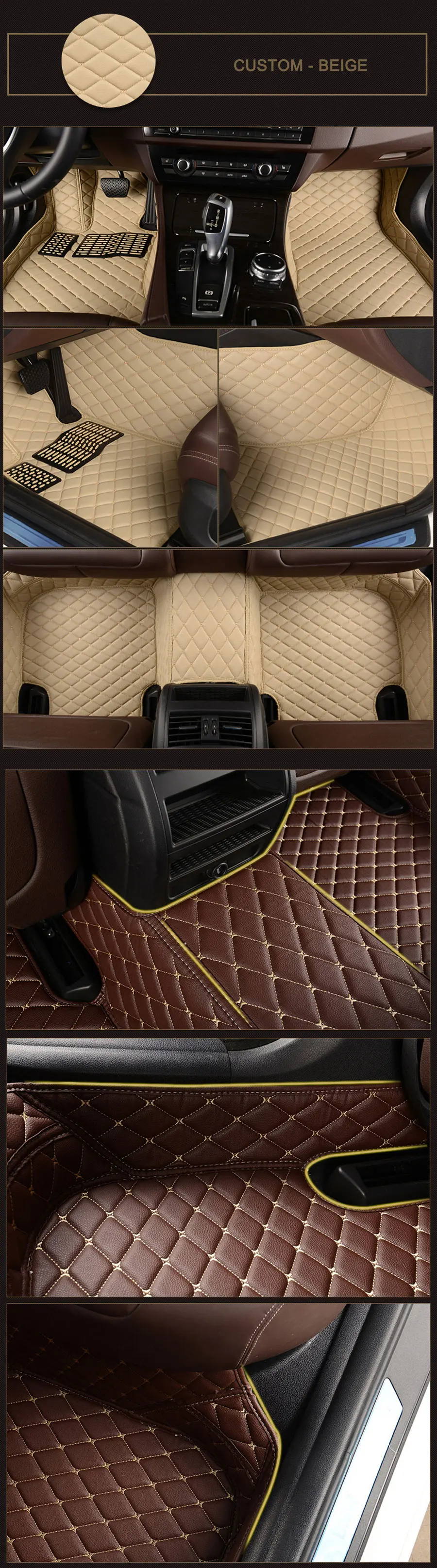 Автомобильные коврики на заказ для Toyota Camry 40 Corolla RAV4 Verso FJ Land Cruiser LC 200 Prado 150 120 3D ковер для стайлинга автомобилей