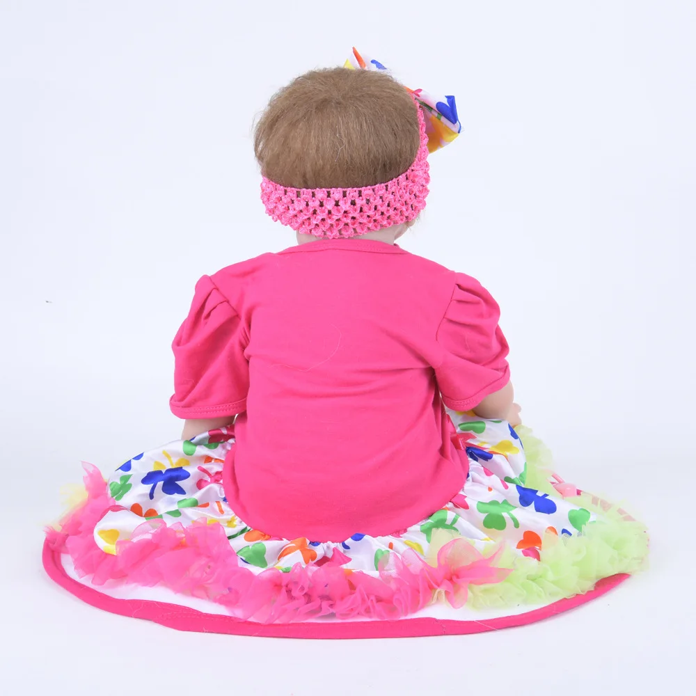 Реалистичная кукла реборн для новорожденных девочек мягкая силиконовая