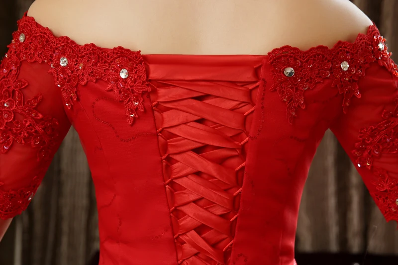 Бесплатная доставка 2020 новые дизайнерские красные белые свадебные платья с