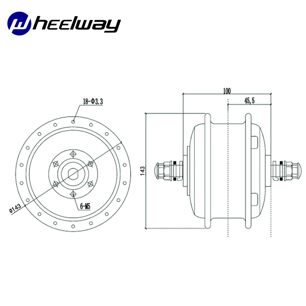 Мотор ступица Wheelway для электрического велосипеда 24 В/36 В/48 В 180 Вт/240 Вт/350 Вт