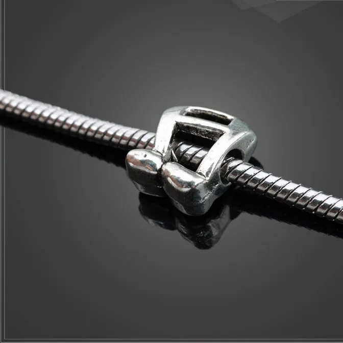 

8 Pieces/Lot 13.4mm*11.2mm Antique Silver Plated metal Music note bracelet beads for jewelry making