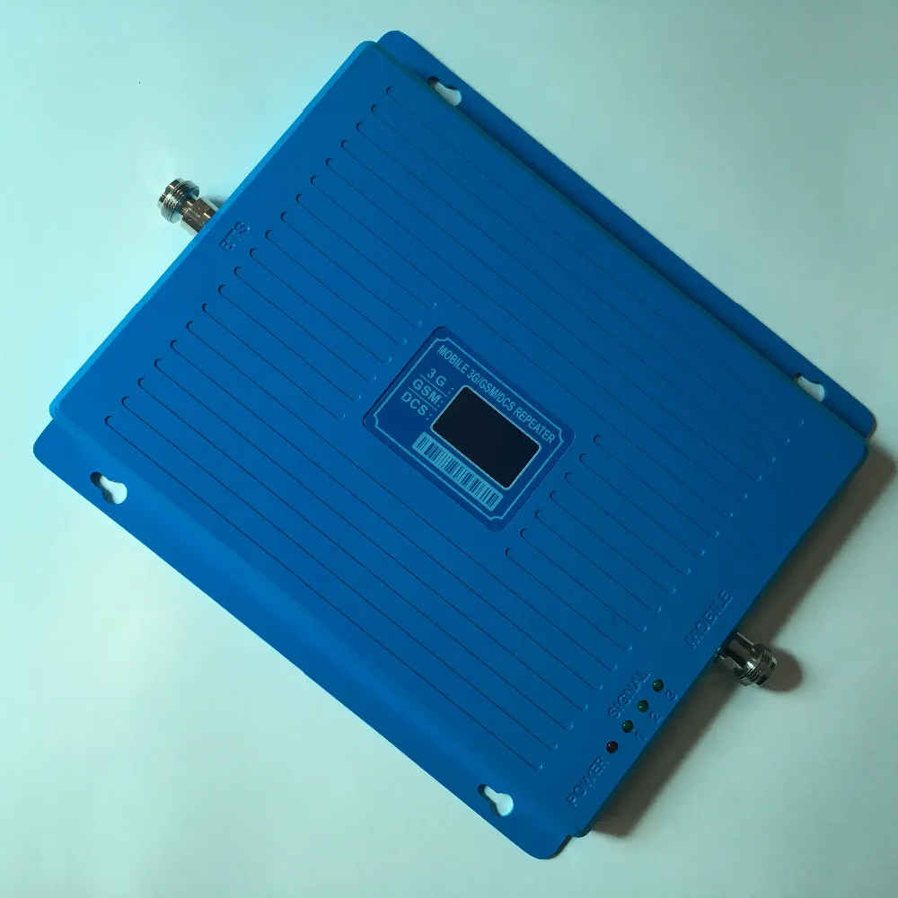 Горячая GSM 900 1800 WCDMA 2100 трехполосный Усилитель 2G 3G 4G LTE 65dB усилитель сигнала