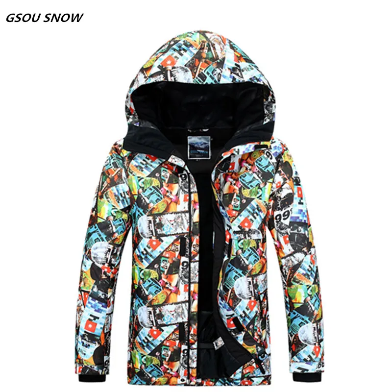 

Gsou snow10K Ski jacket super warm windproof Waterproof thicken Thermal male ski Ski sport snowboard clothing coats