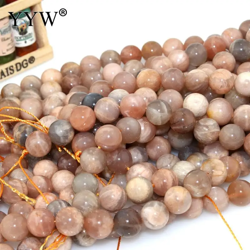 

High Quality Sunstone Beads 6/8/10/12mm 15''Strand Natural Stone Beads Round Loose Bead For Jewelry Making Diy Bracelet Necklace