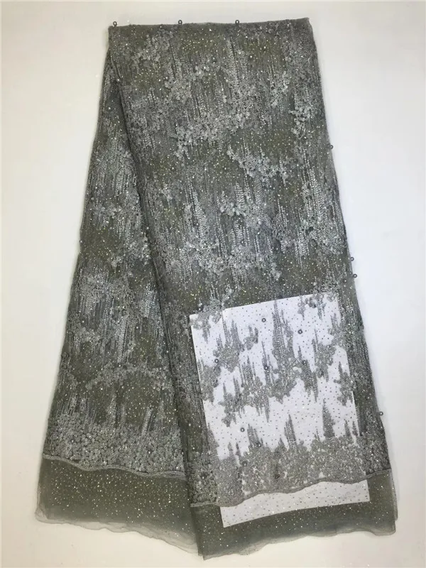 Последняя Африканский кружевной ткани образец дизайна 6 цветов газовое