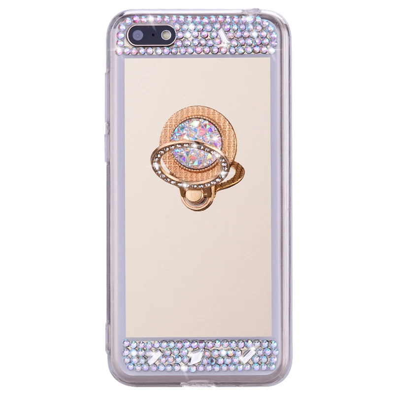 Зеркало Bling держатель чехол для huawei P20 Lite Honor 7C 7A Pro Y5 Y9 Y7 Y6 Prime Honor 8X 8A 20 10 i 9 Lite P Smart Z
