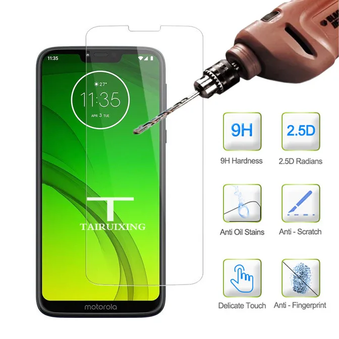 9H закаленное стекло для Motorola Moto G7 Мощная защита экрана Защитная стеклянная