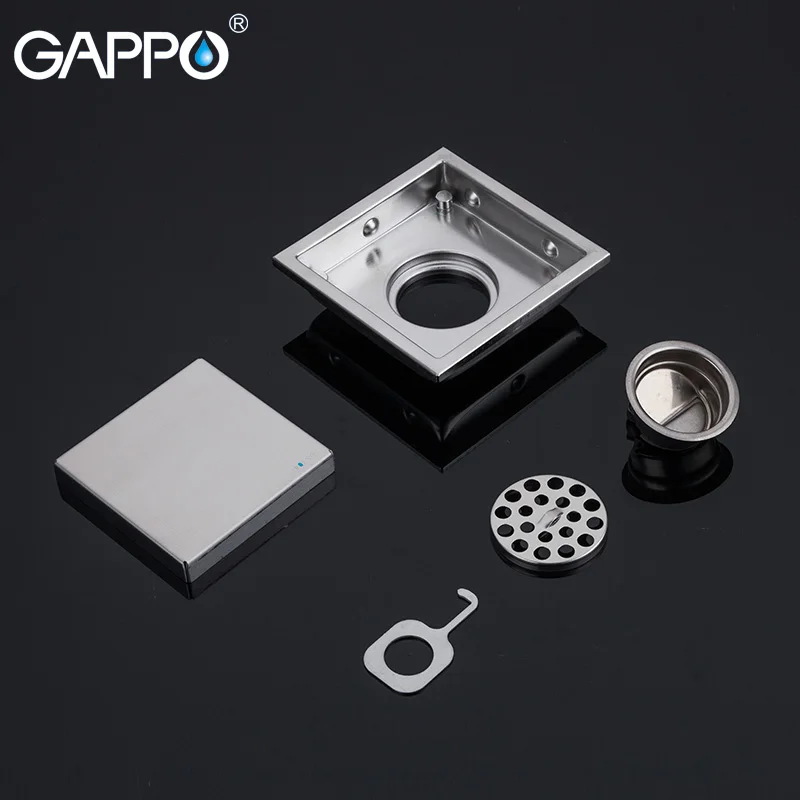

GAPPO bathroom floor drain water shower drain cover Floor Strainer stainless steel floor drain shower drain cover plug shower