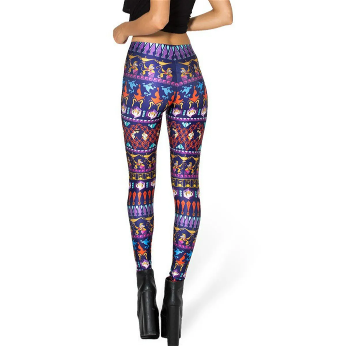 Тренировочная Женская одежда с шипами Джоггеры в форме тела татуировкой Новые