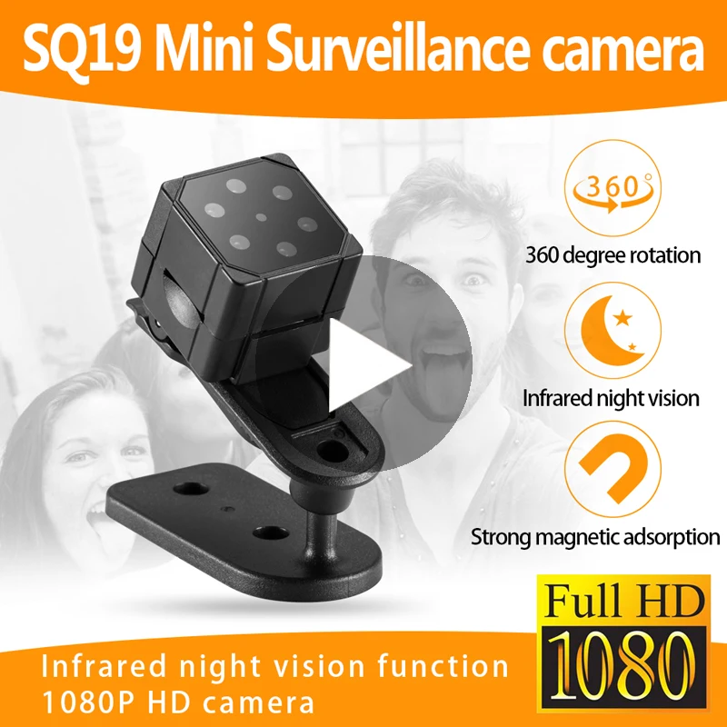 SQ19 SQ 19 маленькая секретная микро видео мини камера с датчиком движения HD 1080p