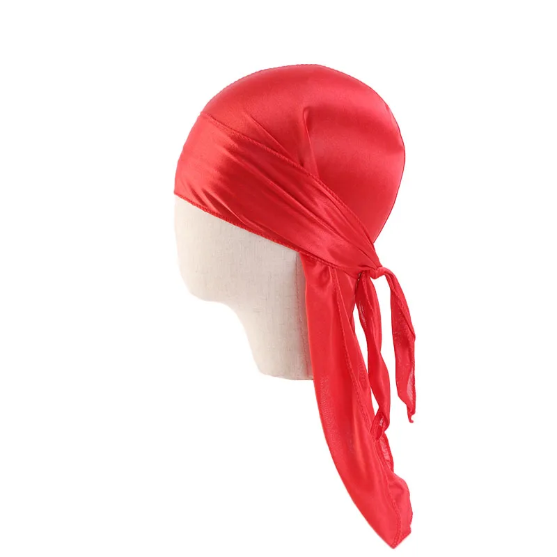 Детская шелковая Кепка Durag для мальчиков с длинным хвостом Пиратская в стиле хип