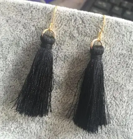 ED 0694 1 двойные 2018 Модные Разноцветные этнические Висячие кисточки из волокна