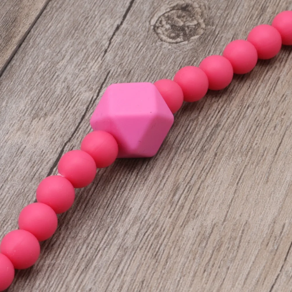 

Baby Shower Gift Food Grade Silicone Pacifier Holder Dummy Chain Safe Teething